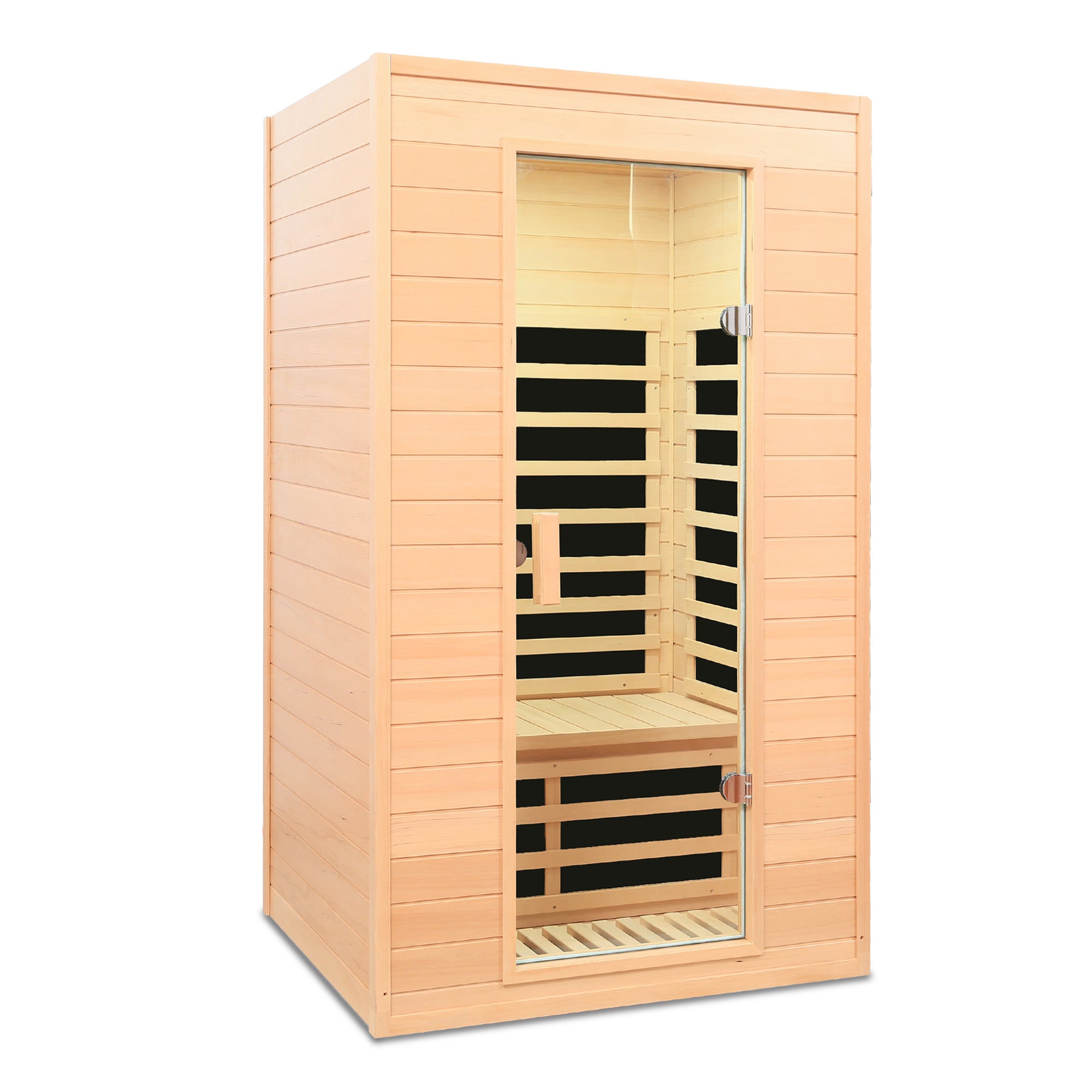 Hemlock 2-Person Roof-Embedded Indoor Sauna White Background