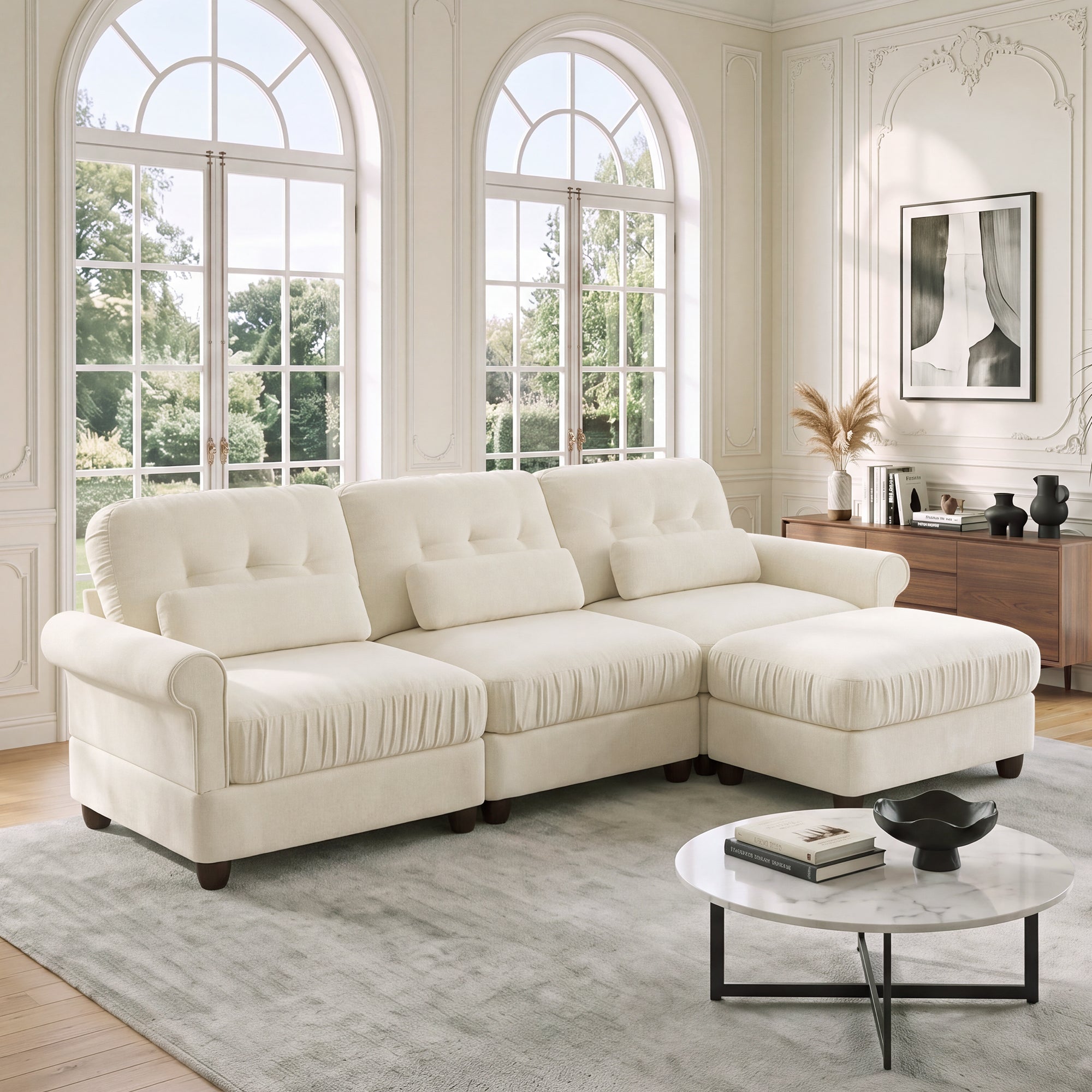 Roselle Classic Chenille Modular Sofa