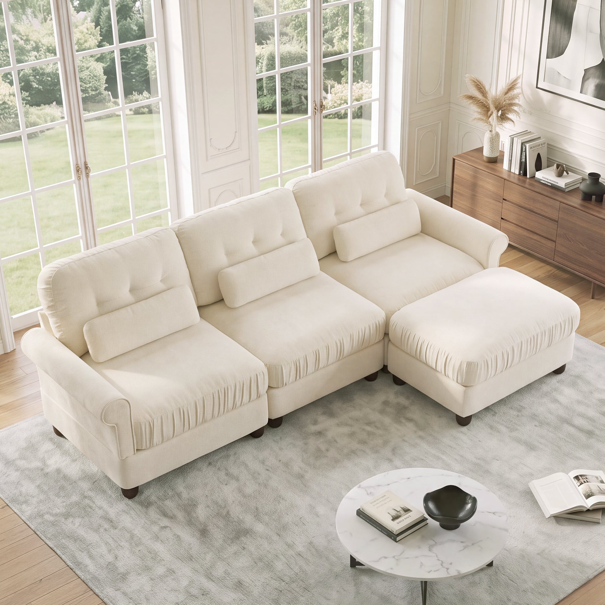 Roselle Classic Chenille Modular Sofa