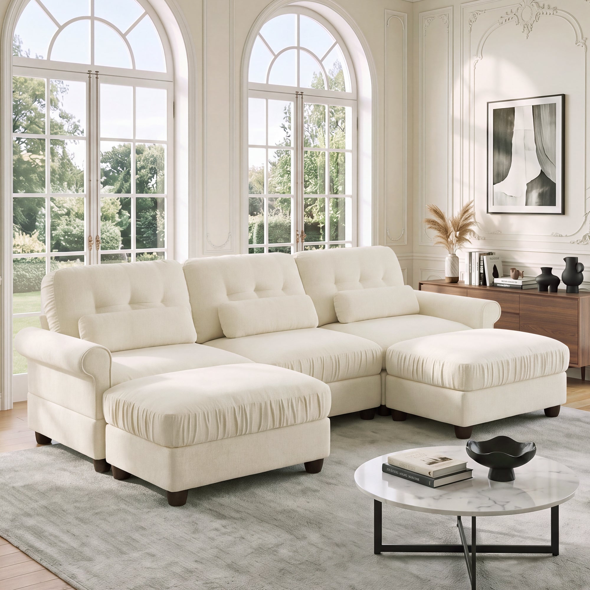 Roselle Classic Chenille Modular Sofa
