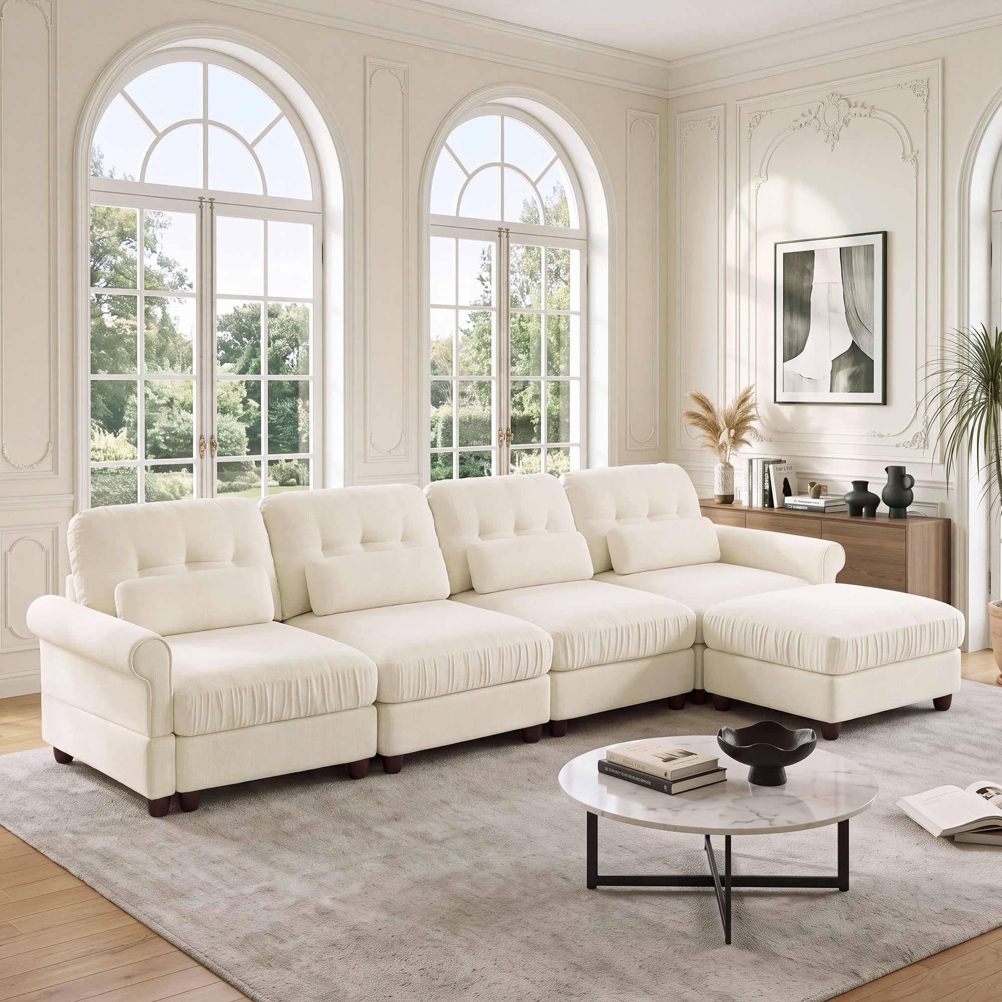 Roselle Classic Chenille Modular Sofa