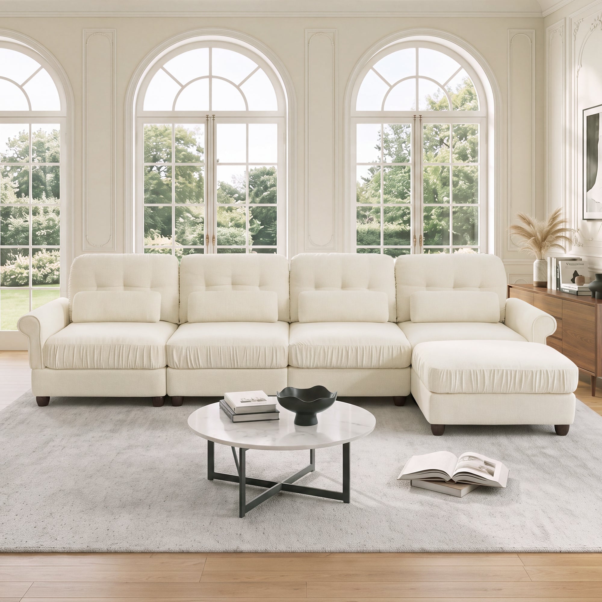 Roselle Classic Chenille Modular Sofa