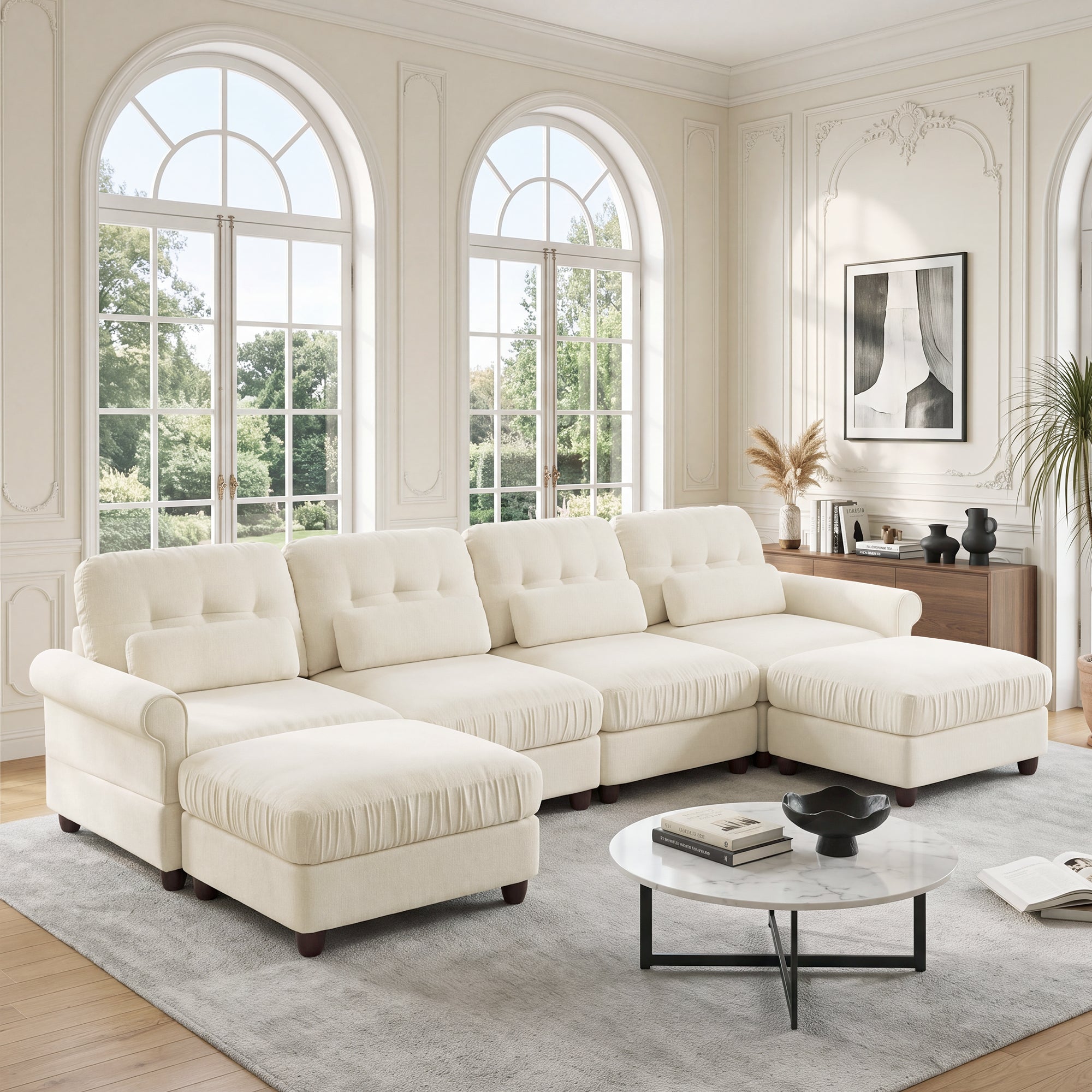 Roselle Classic Chenille Modular Sofa