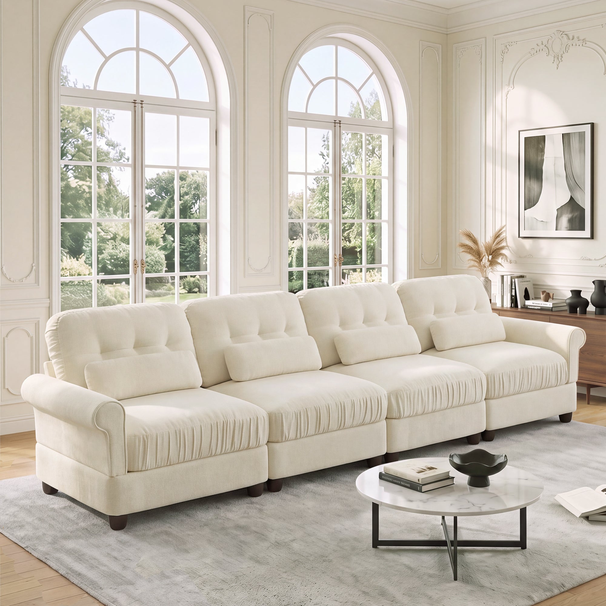 Roselle Classic Chenille Modular Sofa